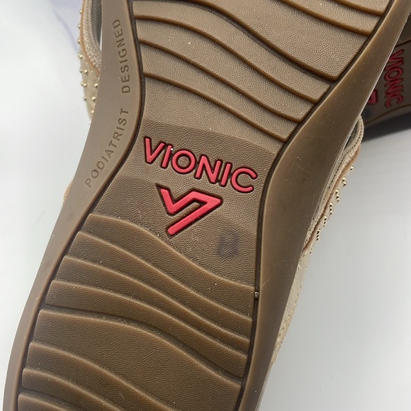 Vionic Flip Flops Women\'s Leather Sands 380 Kehoe Casual Thongs, size 10